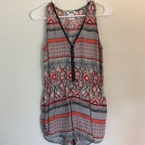 Patterned romper